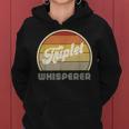 Triplet Mom Of Triplets Dad Parents I Have Triplet Whisperer Women Hoodie