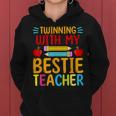 Twinning With My Bestie Teacher Boy Spirit Week Twin Day Women Hoodie