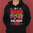 Two Fast Birthday Racing Car Mama Of The Birthday Boy Party Women Hoodie