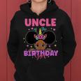 Uncle Of The Birthday Girl Melanin Afro Unicorn Princess Women Hoodie