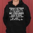 Veteran Female Soldier Veterans Day Patriotic Women Hoodie