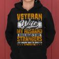 Veteran Woman Army Husband Soldier Saying Cool Military Women Hoodie