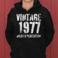 Vintage 1977 Birthday Retro Style Women Hoodie