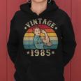 Vintage 1985 Cumpleaños Es Nacidas En 1985 Sudadera con capucha para mujer