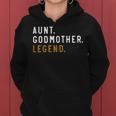 Vintage Aunt Godmother Legend Auntie Women Hoodie