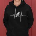 Vintage California Condor Heartbeat Women Hoodie