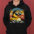 Vintage Cool Duck With Sunglasses & Mountain View Women Hoodie