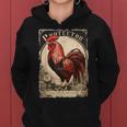 Vintage Gockel Elegant Rooster Bird Chicken Farmer Rooster Women Hoodie