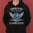 Vintage I'm A Us Seabee Veteran I Can Fix What Stupid Does Women Hoodie