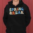 Vintage Spring Break 2024 Cute Spring Vacation Teacher Women Hoodie