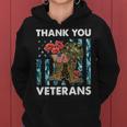 Vintage Thank You Veterans Combat Boots Flower Veteran Day Women Hoodie