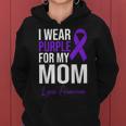 I Wear Purple For My Mom Lupus Warrior Lupus Women Hoodie