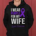 I Wear Purple For My Wife Lupus Warrior Lupus Women Hoodie