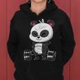 Weightlifting Panda Workout Bodybuilder Fitness Gym Panda Women Hoodie