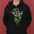 White Lily Of The Valley Spring Flower Watercolor Women Hoodie