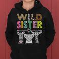 Wild Sister Zoo Theme Birthday Safari Jungle Matching Party Women Hoodie