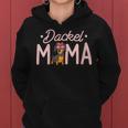 Women's Cute Dachshund Mum Motif Dog Mum For With-Neck Kapuzenpullover für Damen