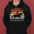 Women's Mir Reichts Ich Geh Reiten Pferde Kapuzenpullover für Damen