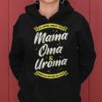 Women's Ich Habe Drei Titel Mama Oma & Uroma Und Ich Rocke Alle Ich Habe Kapuzenpullover für Damen