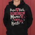 Women's Papa Und Ich Sind Uns Einig Mama Ist Die Beste Mutter Kapuzenpullover für Damen