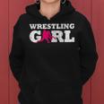 Wrestling Girl Player Silhouette Sport Women Hoodie