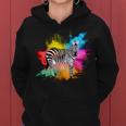 Zebra For In Africa Animal Wild Zoo Horse Women Hoodie