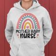 0Jvn Mother Baby Nurse Rainbow Postpartum Nursing Life Women Hoodie