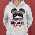 All American Girl Independence 4Th Of July Patriotic Women Hoodie
