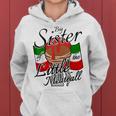 Big Sister Of Little Meatball Italian Theme 1St Birthday Women Hoodie