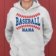 Cute Baseball Nana Laces Little League Grandma Women's Women Hoodie