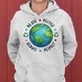 Earth Day Teacher Environment Day Recycle Earth Day Women Hoodie