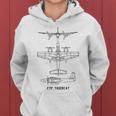 F7f Tigercat American Ww2 Fighter Aircraft Blueprints Women Hoodie