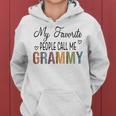 My Favorite People Call Me Grammy Leopard Mother's Day Women Hoodie