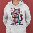 I Go Meow Colorful Singing Cat Women Hoodie