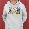 Leopard Easter Rabbit Floral Easter Day 2024 Easter Women Hoodie