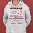 Lieber Papa An Diesematertag Bin Ich Noch In Mama's Belly Gray Kapuzenpullover für Damen