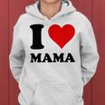 I Love Mama Kapuzenpullover für Damen