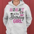 Mommy Of The Birthday Girl Farm Cow 1 St Birthday Girl Women Hoodie