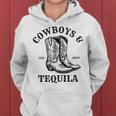 Outfit For Rodeo Western Country Cowboys And Tequila Women Hoodie