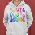 Pet Cat Mom Dog Mom Mother's Day Fur Mama Mommy Pet Lover Women Hoodie