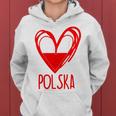 Polish Cute Heart Polska Poland Flag Boys Girls Women Hoodie