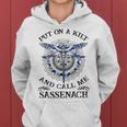 Put On A Kilt And Call Me Sassenach Dragonfly Kapuzenpullover für Damen