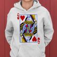 Queen Of Hearts Feminist For Playing Cards Women Hoodie