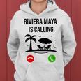 Riviera Maya Está Llamando Un Divertido Recuerdo De Vacaciones De Verano Sudadera con capucha para mujer