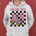 Rolling Into 6 Years Old Roller Skating Girl 6Th Birthday Women Hoodie