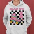 Rolling Into 8 Years Old Roller Skating Girl 8Th Birthday Women Hoodie