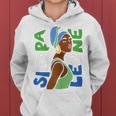 Sierra Leone Flag Ethnic African Heritage Black Woman Africa Women Hoodie