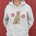 Worlds Awesomest Yellow Lab Mom Dog Lover Saying Quote Women Hoodie