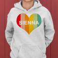 Youth Girls Sienna Name Heart Retro Vintage Women Hoodie
