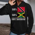 50 Trinidad & Tobago 50 Jamaica Jamaican Flag Pride Zip Up Hoodie